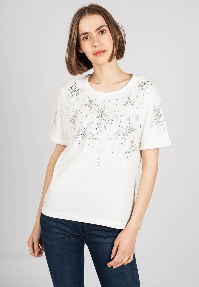 Patrizia Pepe White Cotton Women T-Shirt main image 1