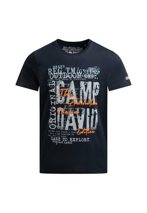 Camp David, CAMP DAVID T-SHIRT RUNDHALS MIT LOGO PRINTS - T-Shirt print - blue navy