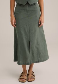 WE Fashion - A-line skirt - dark green Thumbnail Image 1