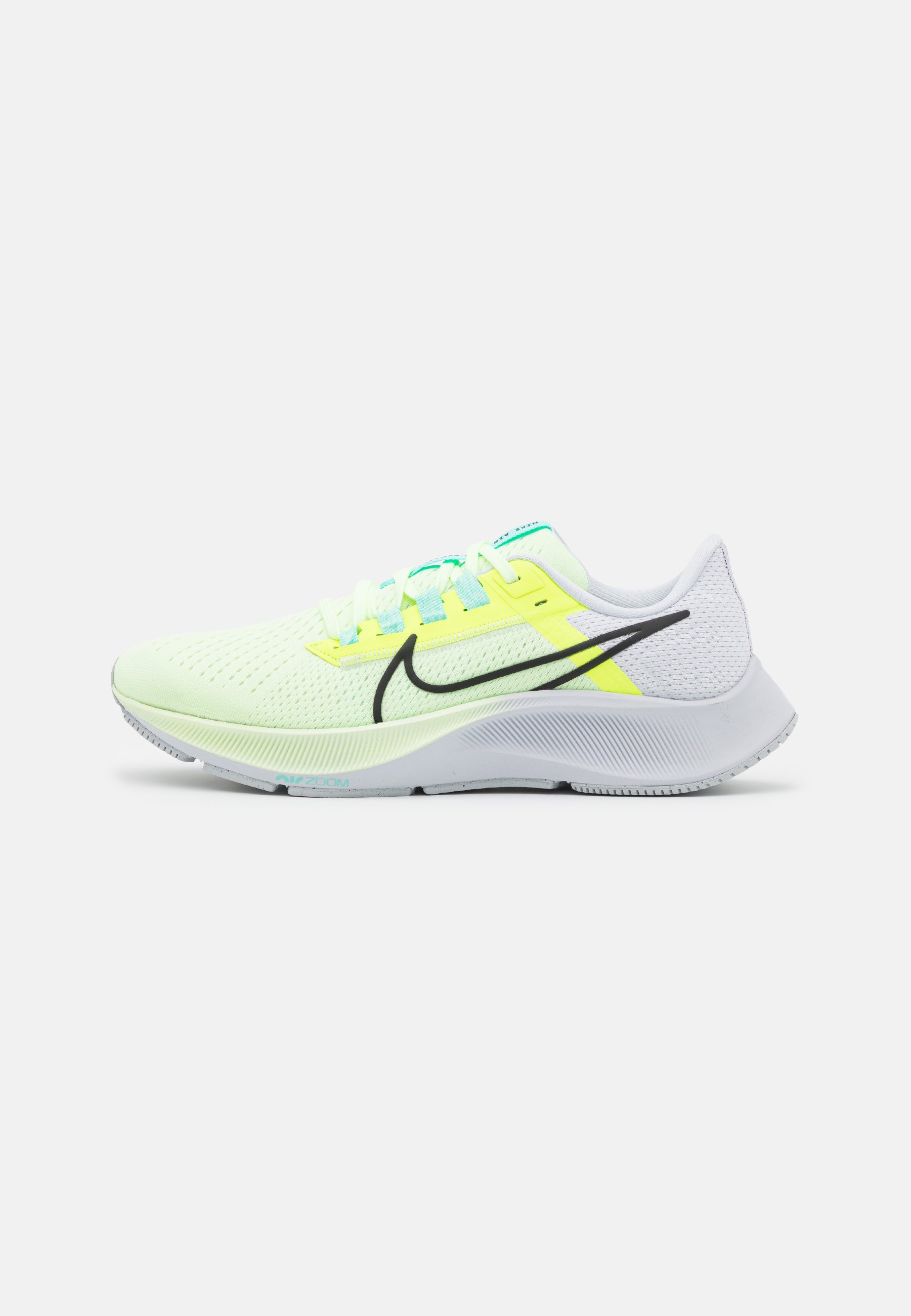 Nike Performance AIR ZOOM PEGASUS 38 - Zapatillas de running neutras - barely volt/black/volt/aurora green/iris dust/amarillo neón -