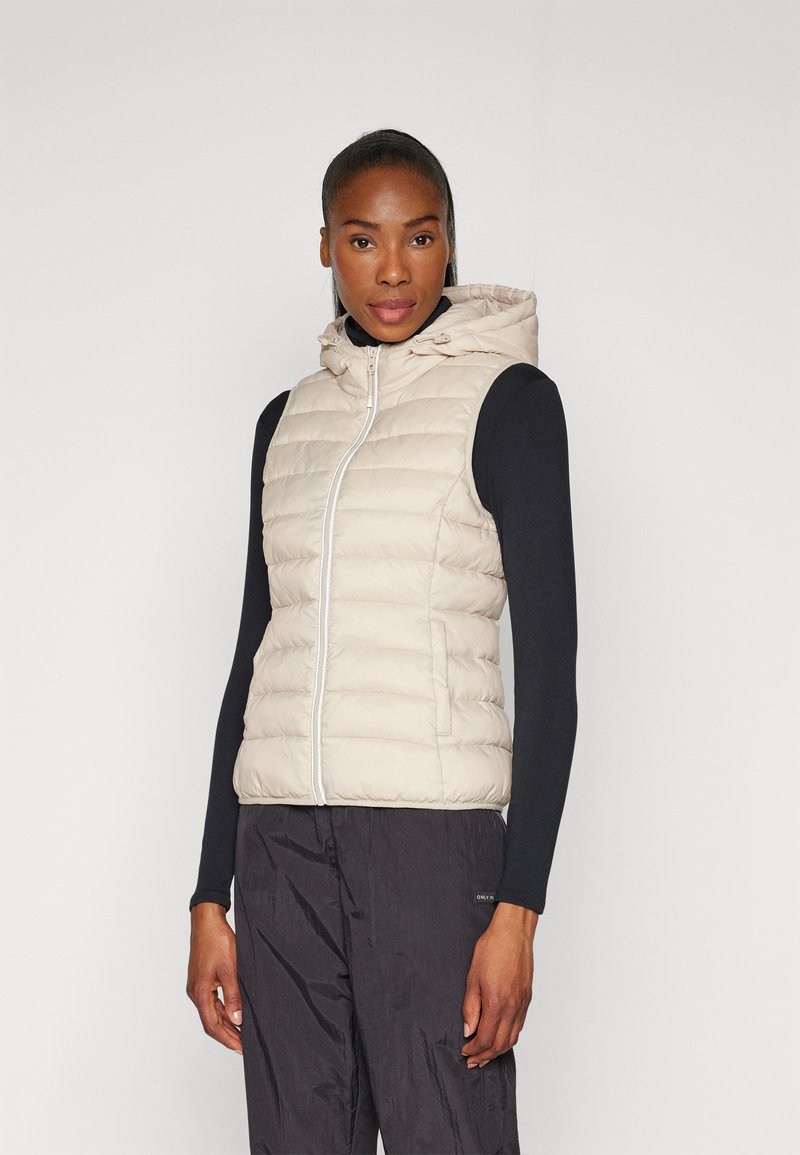 ONLY Play - ONPNEWTAHOE HOOD WAISTCOAT - Vest - pumice stone, Forstørre