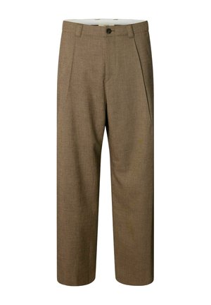 Annarr, TROUSERS RELAXED FIT - Broek - light brown melange