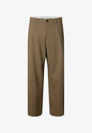 Annarr, TROUSERS RELAXED FIT - Broek - light brown melange