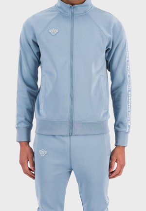 Sweater met rits - light blue