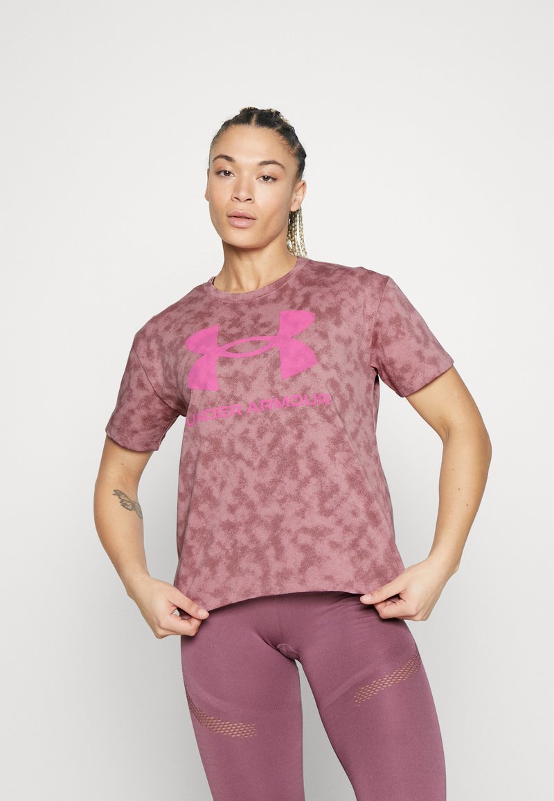 Under Armour HEAVYWEIGHT Tshirt med print pink/ljusrosa Zalando.se