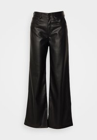 ONLMADISON WIDE FAUX PANT  - Trousers - black