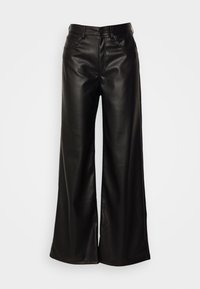 ONLMADISON WIDE FAUX PANT  - Stoffhose - black