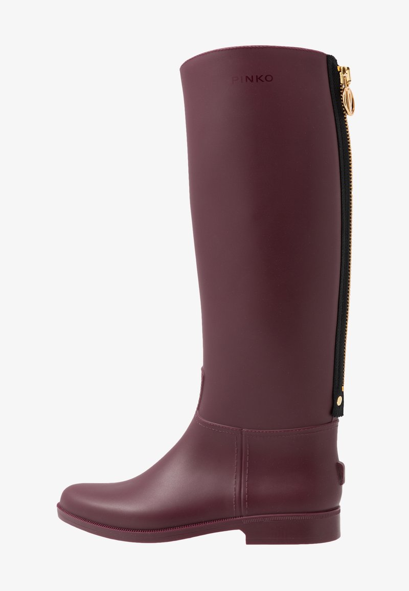 Pinko Bomba Stivali Di Gomma Bordeaux Zalando It