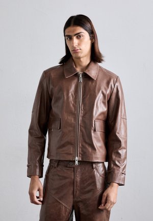 DELHI JACKET UNISEX - Nahkatakki - dark brown