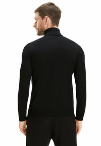 FALKE Basic Roll Neck - Strickpullover - black