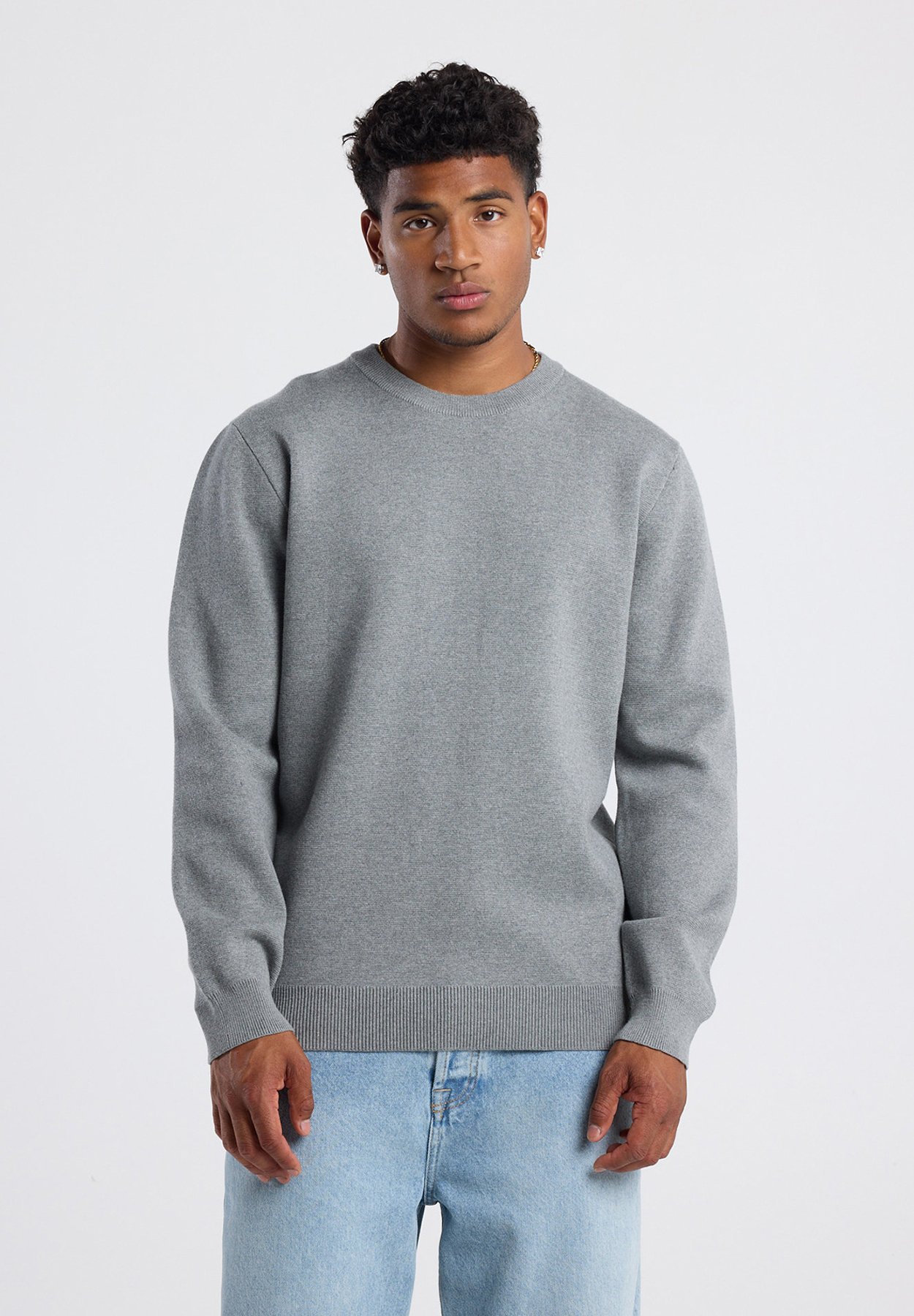 Dark Grey Oversized Trui Grijs America Today Trui Dark Grey