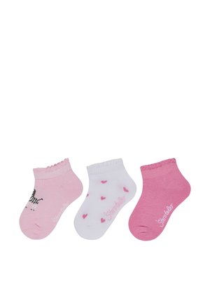 SNEAKER 3ER-PACK ZEBRA - Socken - rosa rosé