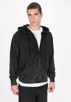 Zip-up sweatshirt - black