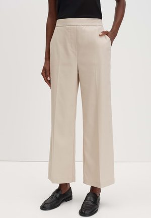 WIDE LEG BACK WAIST BAND - Broek - mellow mélange