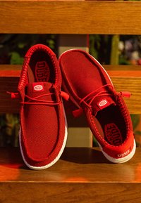 HEYDUDE Wally Stretch Sox - Slip-On Schuhe - Sportlicher Schnürer - red