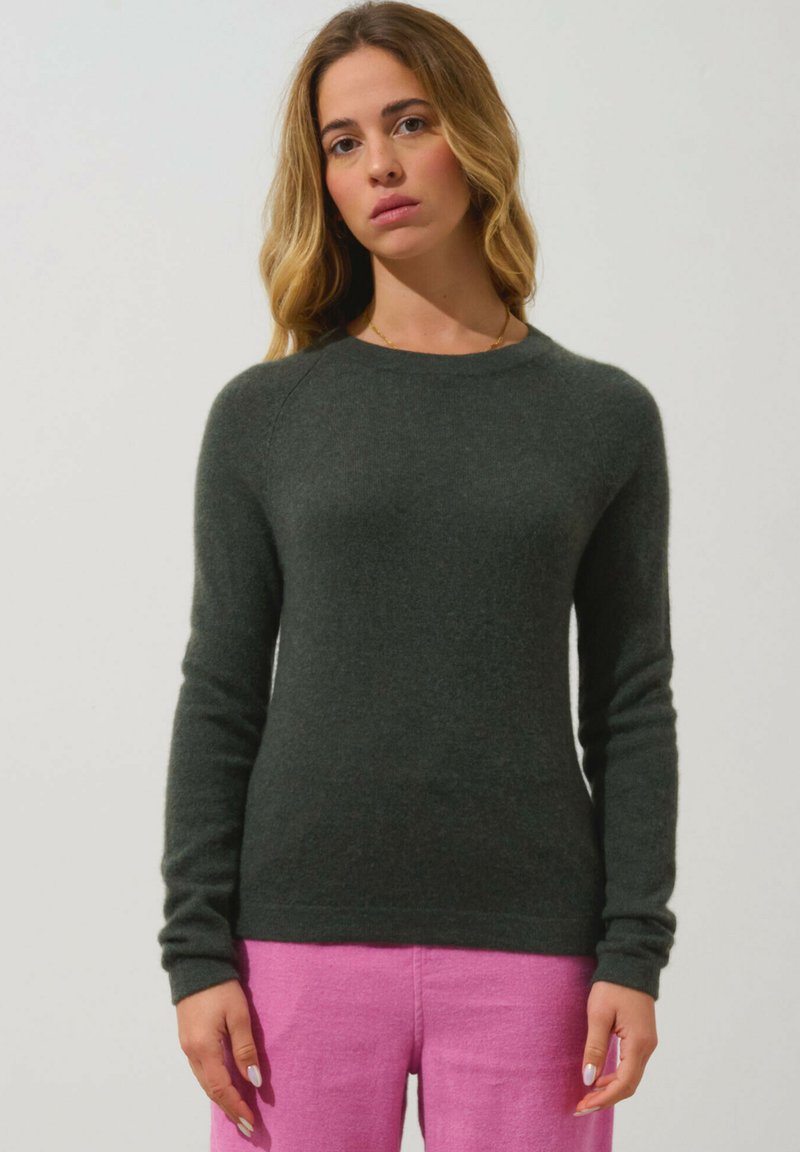 Authentic Cashmere ECRIN - Svetr - mottled khaki