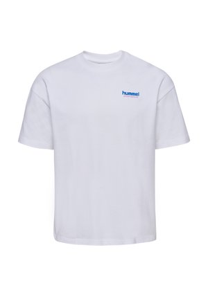 Hummel LOOSE STADIUM - Print T-shirt - white