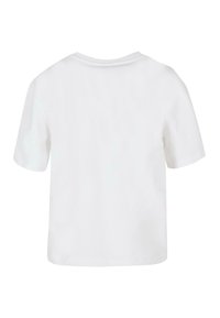 T-shirt bianco a maniche corte con scollatura rotonda, in morbido cotone, dalla vestibilità rilassata e senza loghi o motivi visibili.