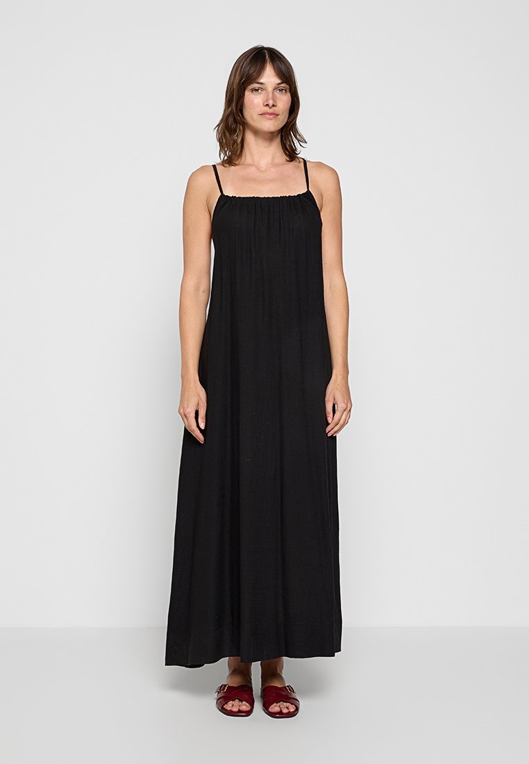 Le Jardin Du Lin Maxi-jurk zwart