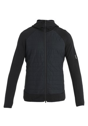 MERINO QUANTUMHYBRD ZIP HOODIE - Sweatjacke - black