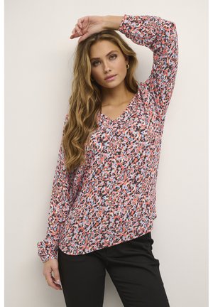 KAJANET - Blouse - coral blue petit fleur