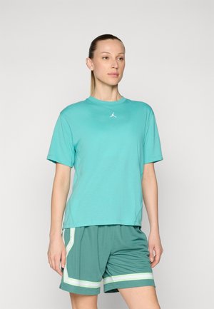 DIAMOND TOP - Sports T-shirt - washed teal