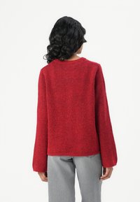 Selected Femme SLFLULU  NEW CARDIGAN  - Vest - equestrian red