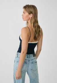 Stradivarius SEAMLESS - Top - dark blue