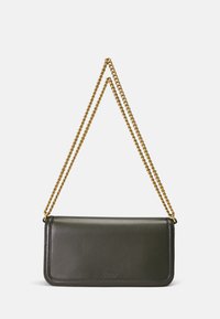 Lauren Ralph Lauren NAPPA LEATHER MEDIUM SAWYER BAG - Soma ar siksnu pāri ķermenim - dark olive