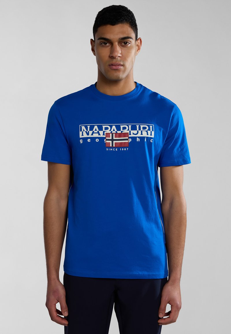 Napapijri S-AYLMER - Triko s potiskem - blue lapis
