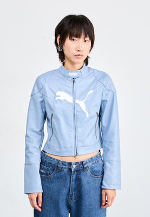 FUTURE ARCHIVE RACER JACKET - Jacka i konstläder - cool blue