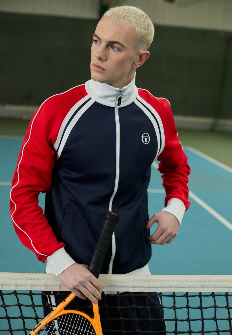 Sergio Tacchini GHIBLI TRACKTOP - Μπουφάν προπόνησης - maritime blue/adrenaline rush/white