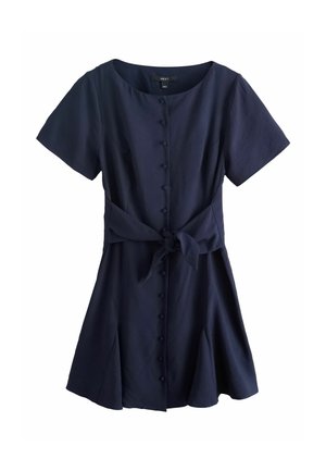 Next, REGULAR FIT - TIE WAIST MINI DRESS  . - Denné šaty - navy blue