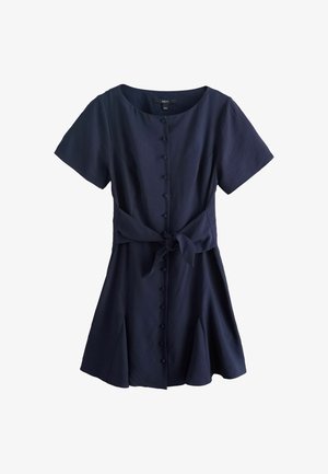Next, REGULAR FIT - TIE WAIST MINI DRESS . - Denné šaty - navy blue