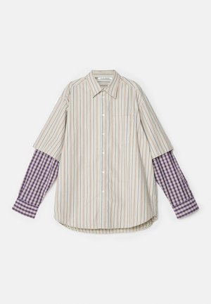 Wood Wood SLEEVE SHIRT - Camisa - beige/lilac