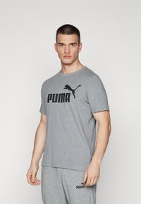 Puma - LOGO TEE - Triko s potiskem - medium gray heather Miniatura obrázku 1