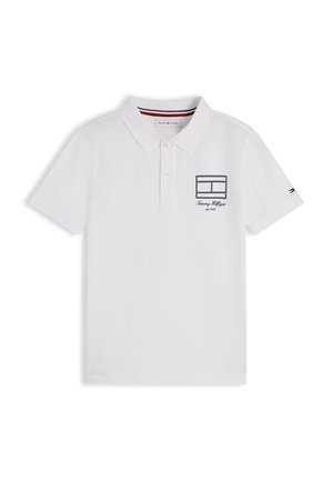 Tommy Hilfiger, FLAG OUTLINE  - Polotričko - white