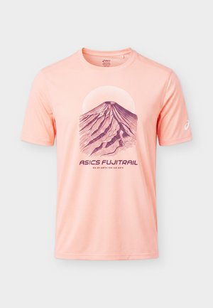 ASICS, FUJITRAIL LOGO - Sports T-shirts - sun coral