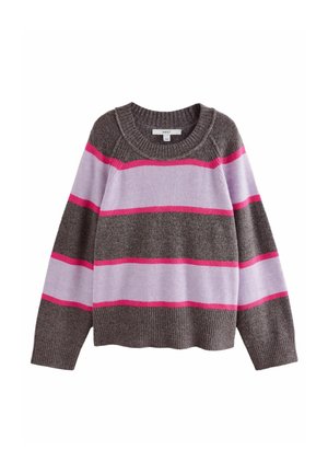 CREW NECK - Stickad tröja - purple stripe