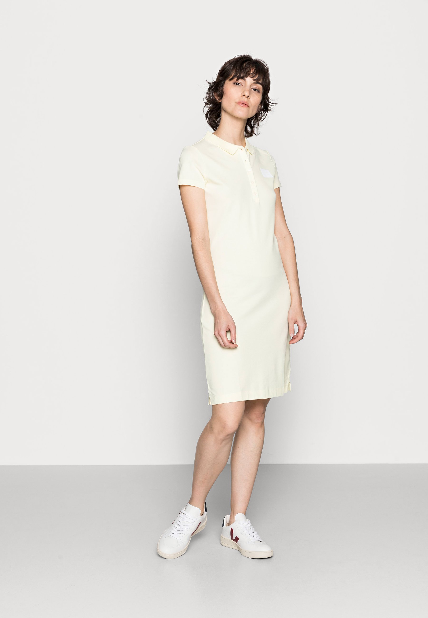 Tommy Hilfiger ABO SLIM POLO DRESS - Vestito estivo - frosted lemon/giallo  - Zalando.it
