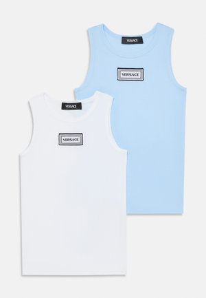 Versace UNDERWEAR TANK UNISEX 2 PACK - Top - pastel blue/white