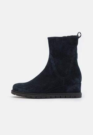 Wedge Ankle Boots - dark blue