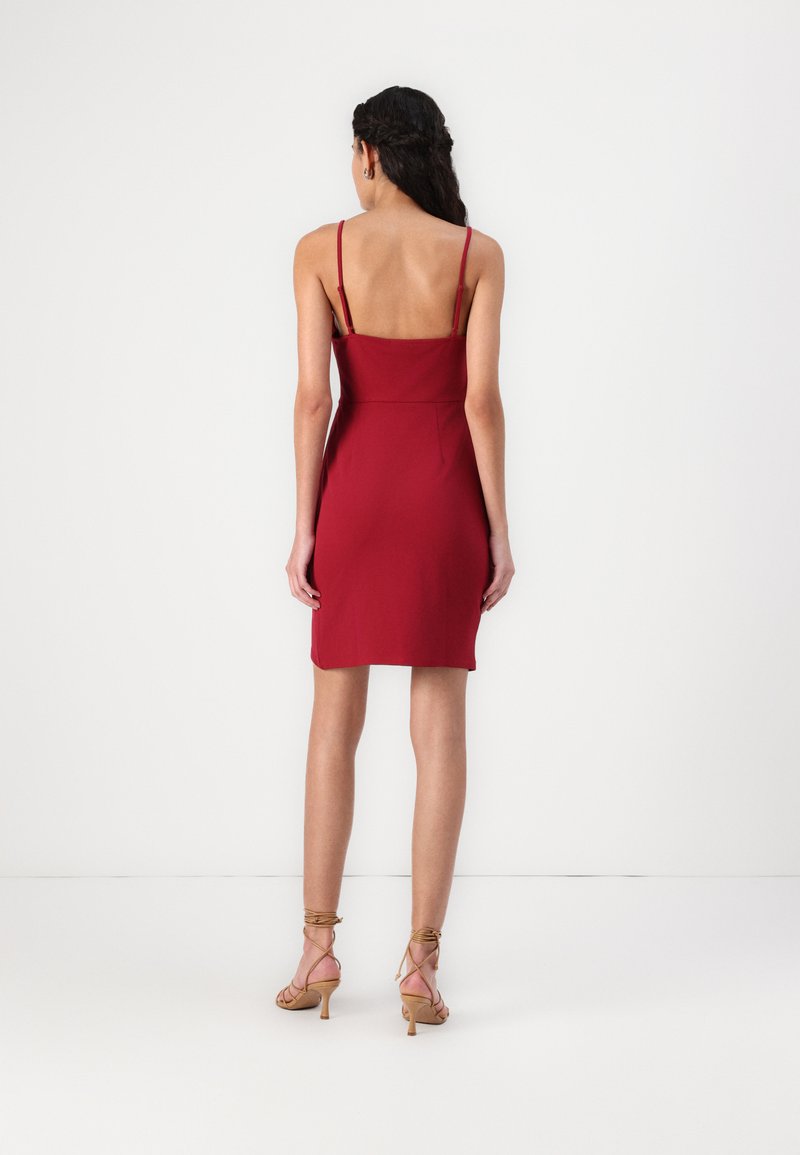 VILA VICLARA STRAP SHORT DRESS - Occasion wear - beet red/red -  Zalando.co.uk