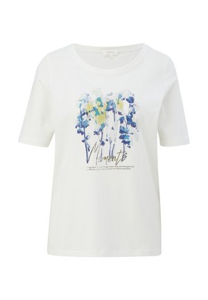 MIT GLÄNZENDEM - T-Shirt print - ecru