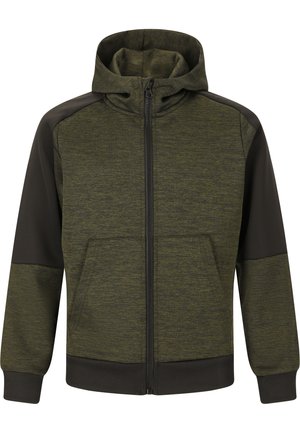 ZIGZAG SWEATJACKE - Sweat à capuche - beetle