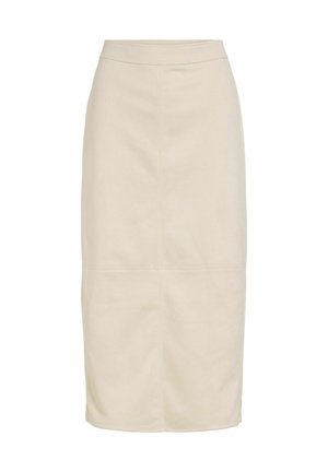 VILA, MIDI SKIRT VITAMIRA HIGH WAIST - Jupe crayon - birch