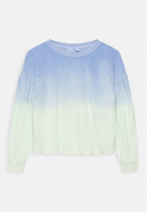 TERRY TOWEL CREW GIRL - Bluza - blue dip dye