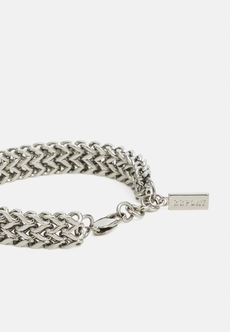 Replay Bracelet Unisex Armband Silver Coloured Silber Zalando De