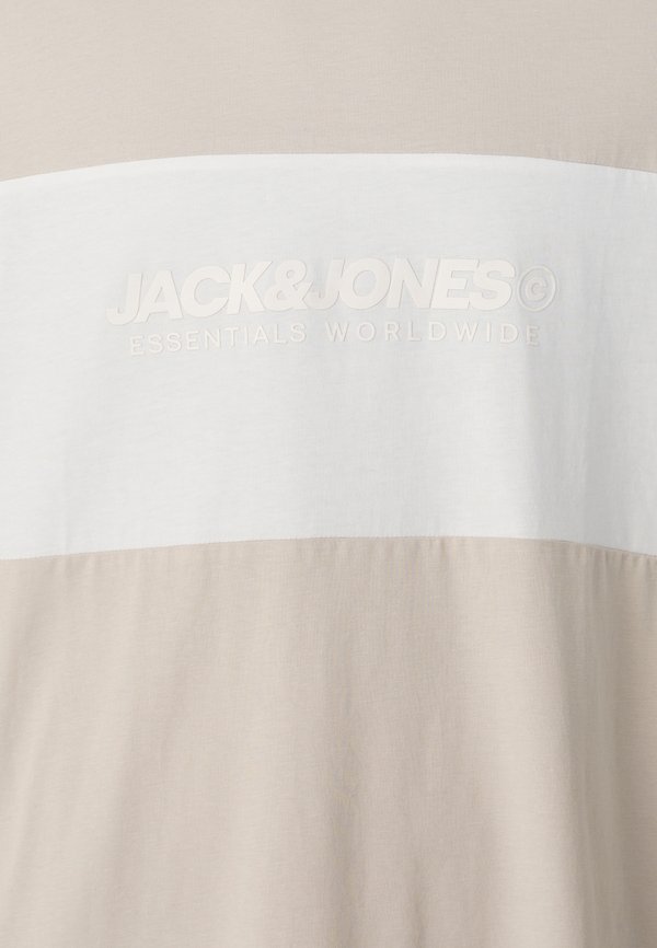 JJELEGACY BLOCKING TEE O-NECK - Print T-shirt - moonbeam detail:blocking4