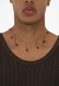 Common Lines COMO LINK ONYX NECKLACE UNISEX - Halskette - gold-coloured